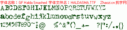 查看字体及作者详细介绍