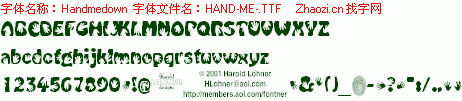 查看字体及作者详细介绍