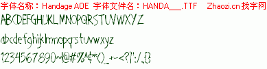 查看字体及作者详细介绍