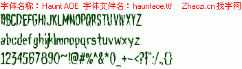 查看字体及作者详细介绍