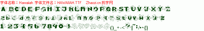 查看字体及作者详细介绍