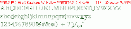 查看字体及作者详细介绍