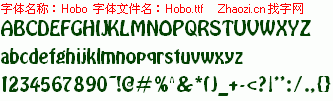 查看字体及作者详细介绍