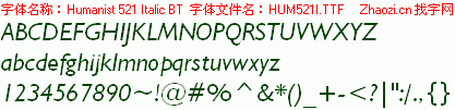 查看字体及作者详细介绍