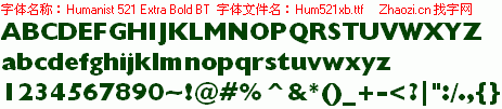 查看字体及作者详细介绍