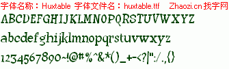 查看字体及作者详细介绍