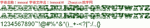 查看字体及作者详细介绍