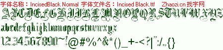 查看字体及作者详细介绍
