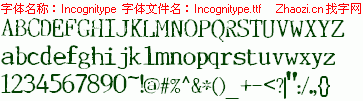 查看字体及作者详细介绍