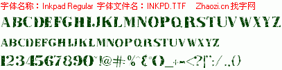查看字体及作者详细介绍