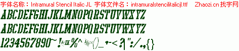 查看字体及作者详细介绍