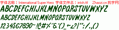 查看字体及作者详细介绍