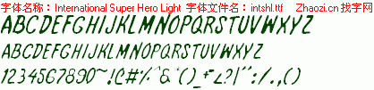 查看字体及作者详细介绍