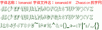 查看字体及作者详细介绍