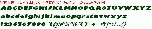 查看字体及作者详细介绍