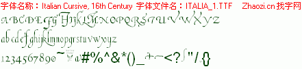 查看字体及作者详细介绍