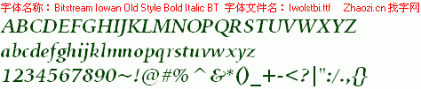 查看字体及作者详细介绍