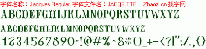 查看字体及作者详细介绍