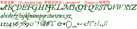 查看字体及作者详细介绍
