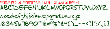 查看字体及作者详细介绍