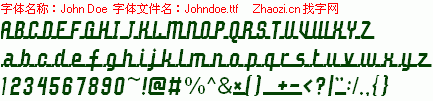 查看字体及作者详细介绍