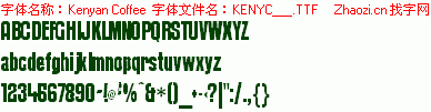 查看字体及作者详细介绍