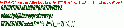 查看字体及作者详细介绍