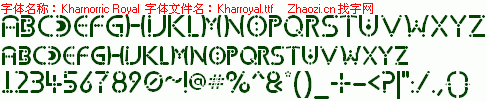 查看字体及作者详细介绍