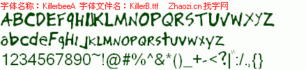 查看字体及作者详细介绍