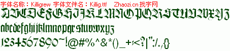查看字体及作者详细介绍