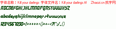 查看字体及作者详细介绍