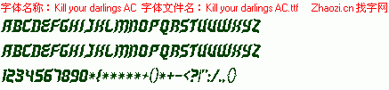 查看字体及作者详细介绍