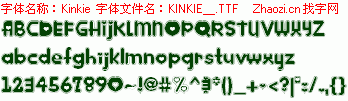 查看字体及作者详细介绍