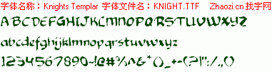查看字体及作者详细介绍