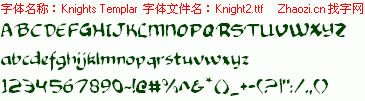 查看字体及作者详细介绍