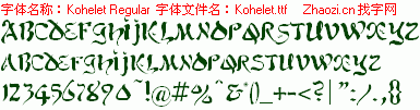 查看字体及作者详细介绍