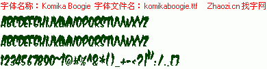 查看字体及作者详细介绍