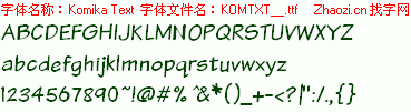 查看字体及作者详细介绍