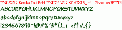 查看字体及作者详细介绍