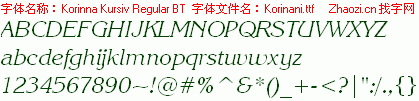 查看字体及作者详细介绍