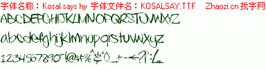 查看字体及作者详细介绍