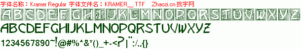 查看字体及作者详细介绍