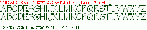 查看字体及作者详细介绍
