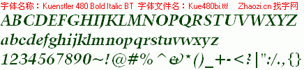 查看字体及作者详细介绍