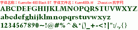 查看字体及作者详细介绍