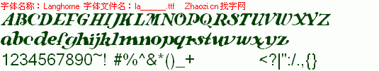 查看字体及作者详细介绍