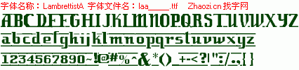 查看字体及作者详细介绍