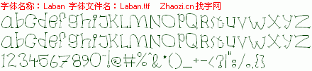 查看字体及作者详细介绍