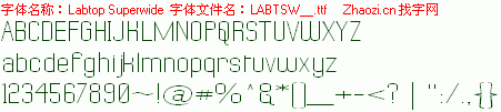 查看字体及作者详细介绍