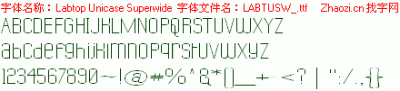 查看字体及作者详细介绍